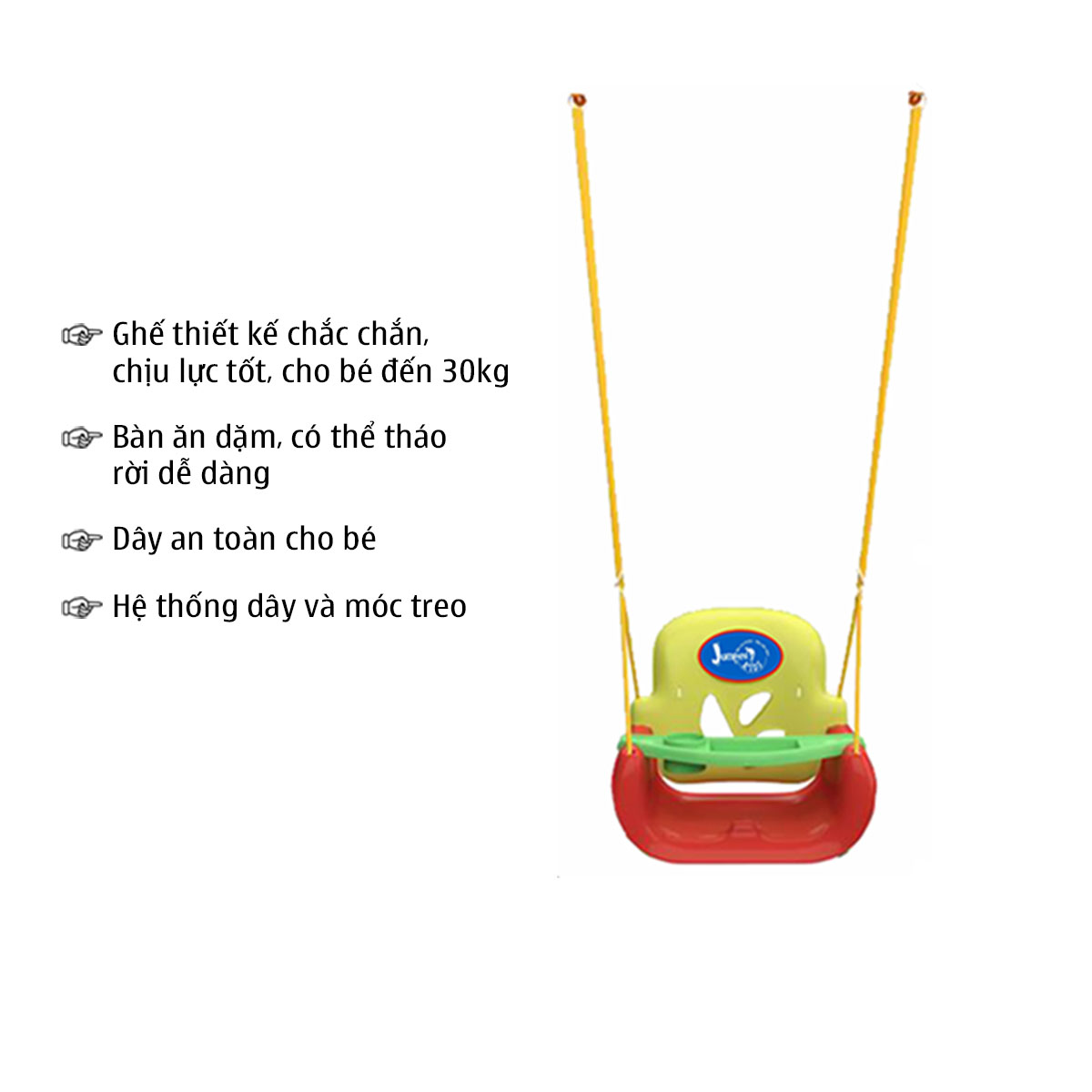Ghế Xích Đu Có Bàn Ăn Dặm Dùng Với Khung Xích Đu JUMPER KIDS