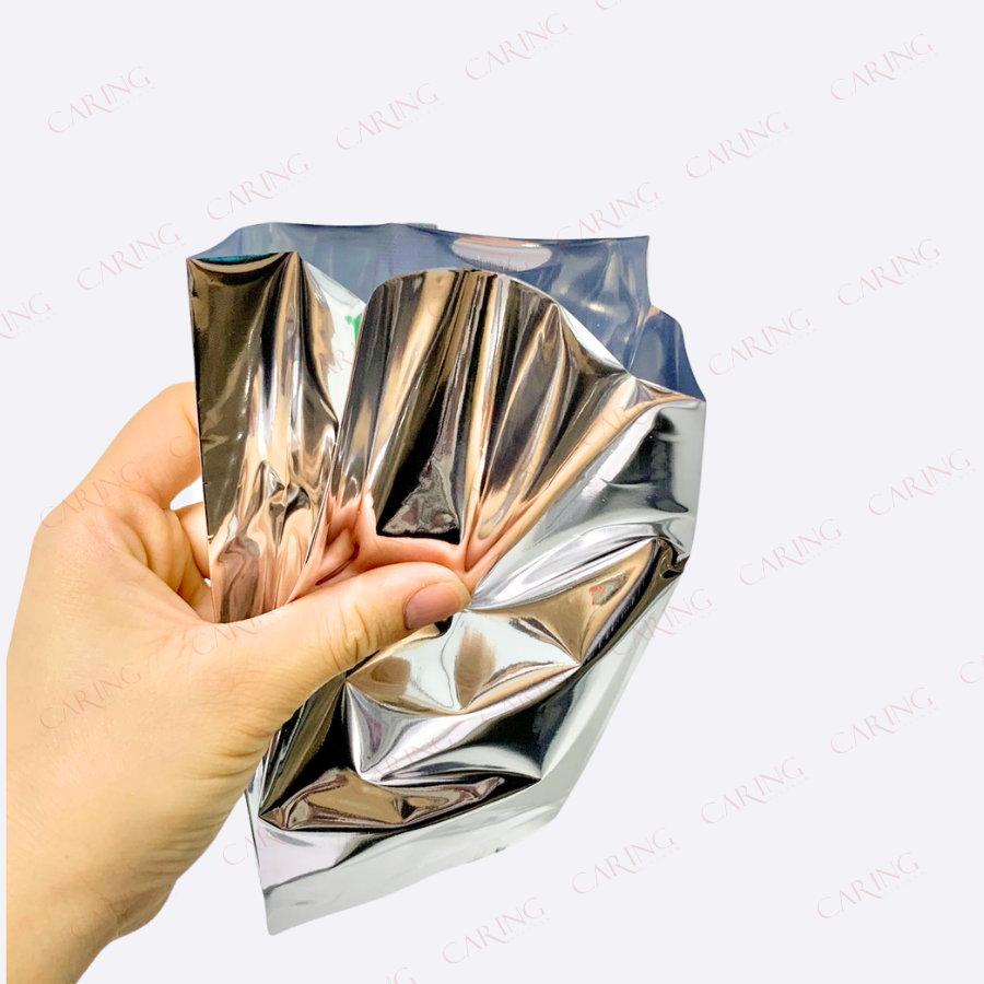 Túi mpet xếp hông (bạc bóng) đựng trà túi lọc, bột, cafe
