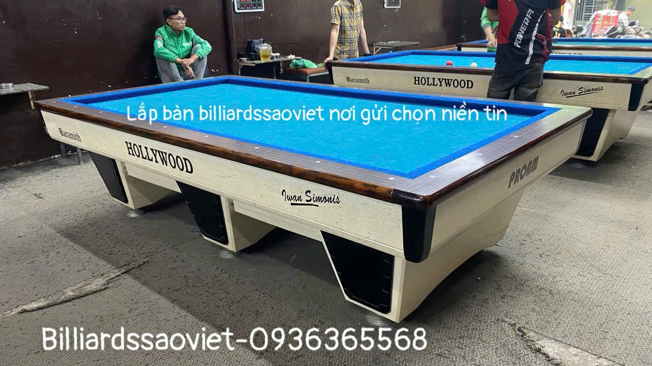 Bàn bi-a 3 bi chuyên nghiệp, sang trọng, phòng giải trí cao cấp.