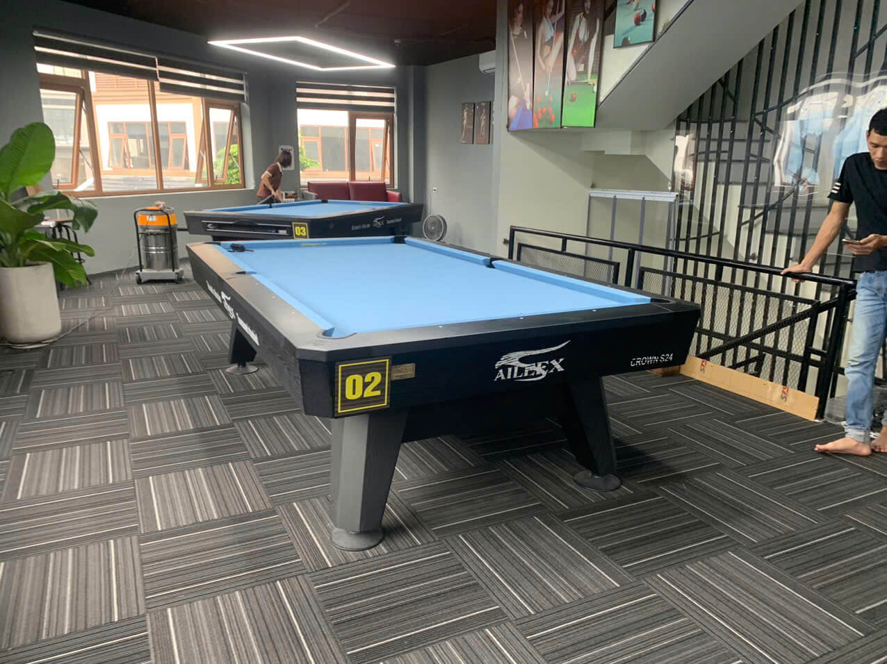 Bàn bida lỗ phẳng giúp bi chạy chuẩn và ổn định