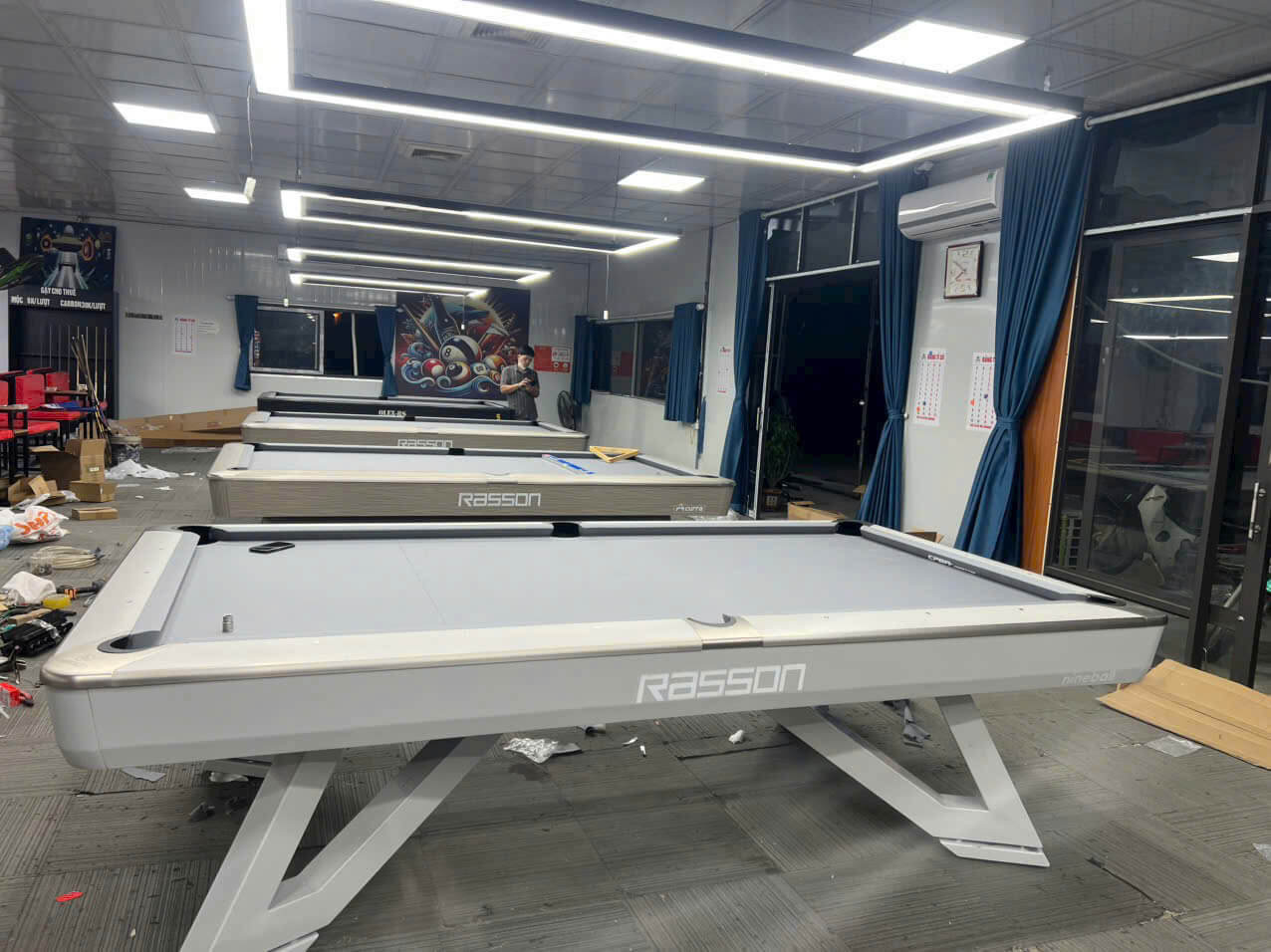 Lắp đặt bàn bi a chuẩn kỹ thuật cho quán bida tại Quảng Ninh