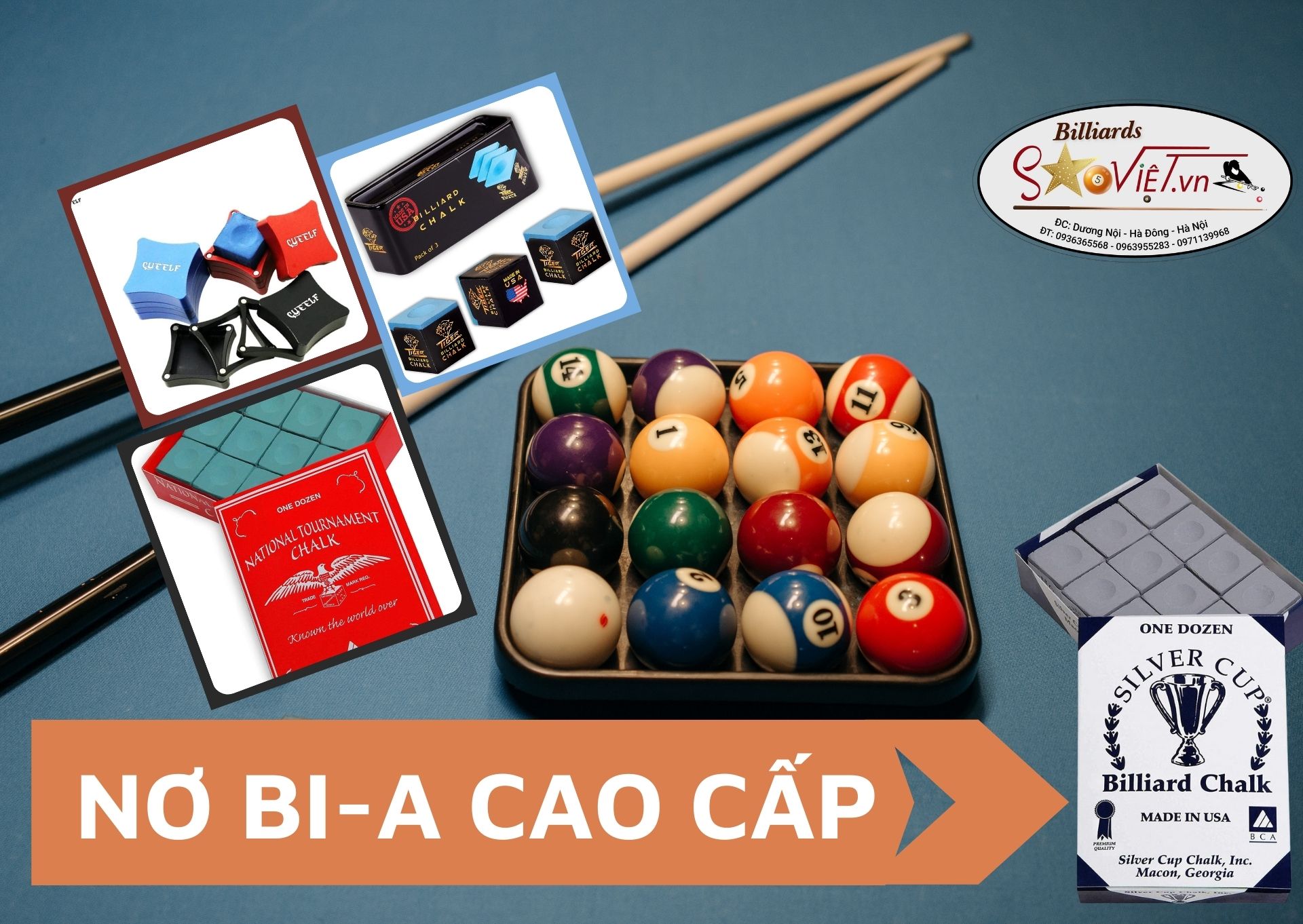 phụ kiện bida cao cấp