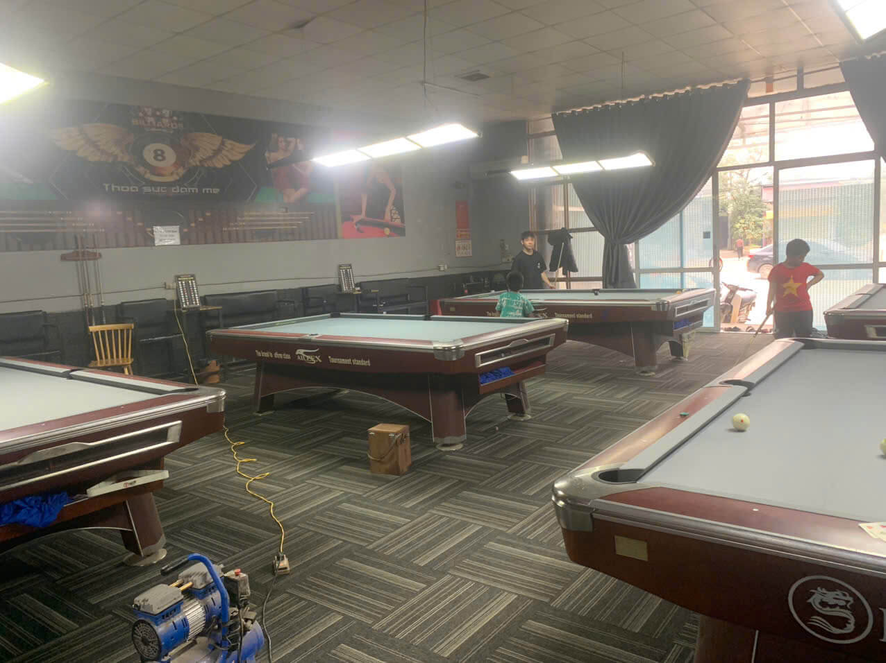 Trao đổi bàn bi a cũ mới