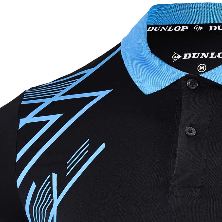 Áo Cầu Lông nam Dunlop - DABAS9037-1C-BK (Đen)