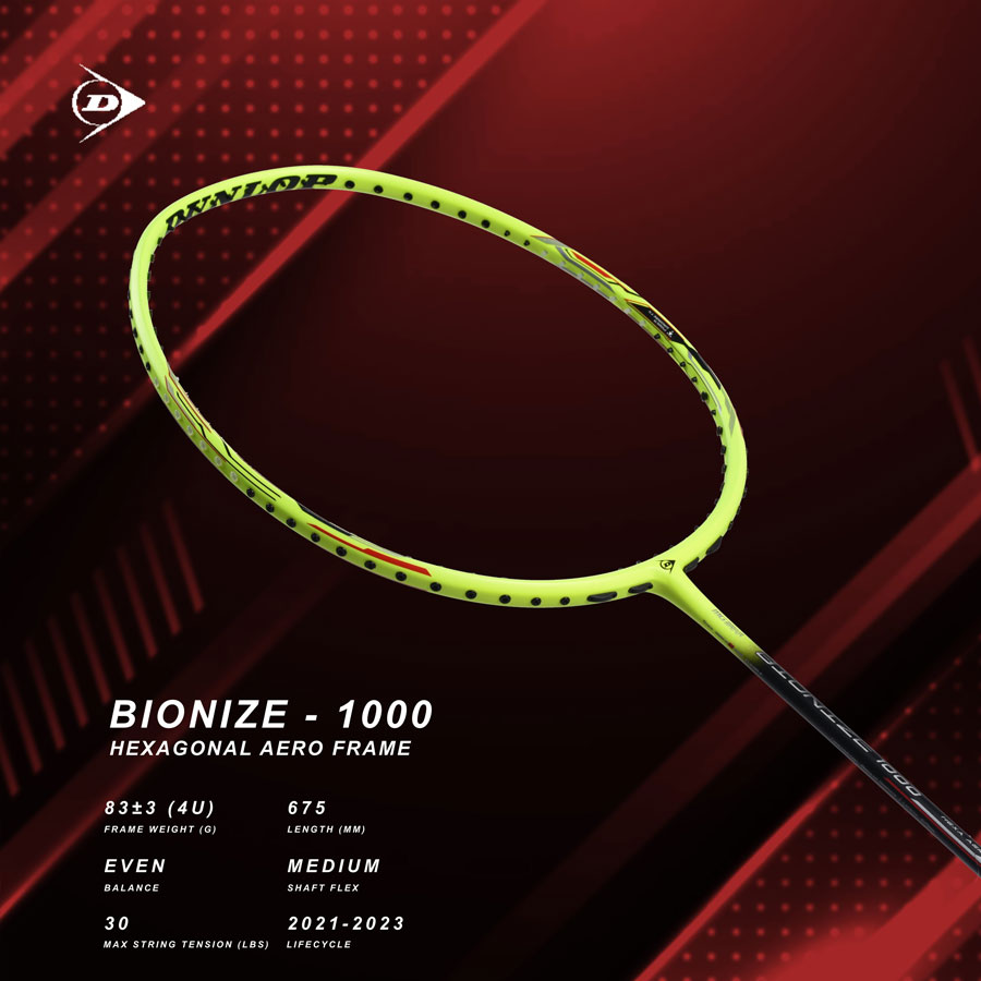 Vợt cầu lông Dunlop Bionize 1000 G6 - vợt cân bằng