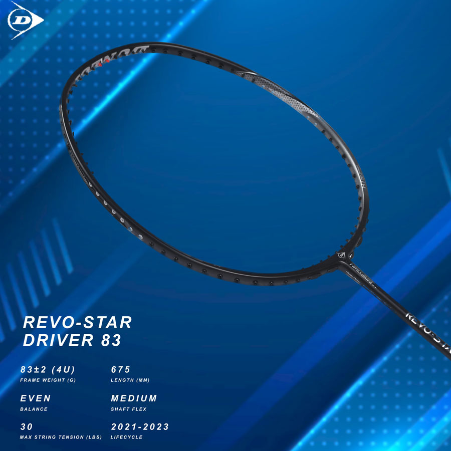 Vợt cầu lông Dunlop Revo Star Driver 83 - Vợt cân bằng linh hoạt