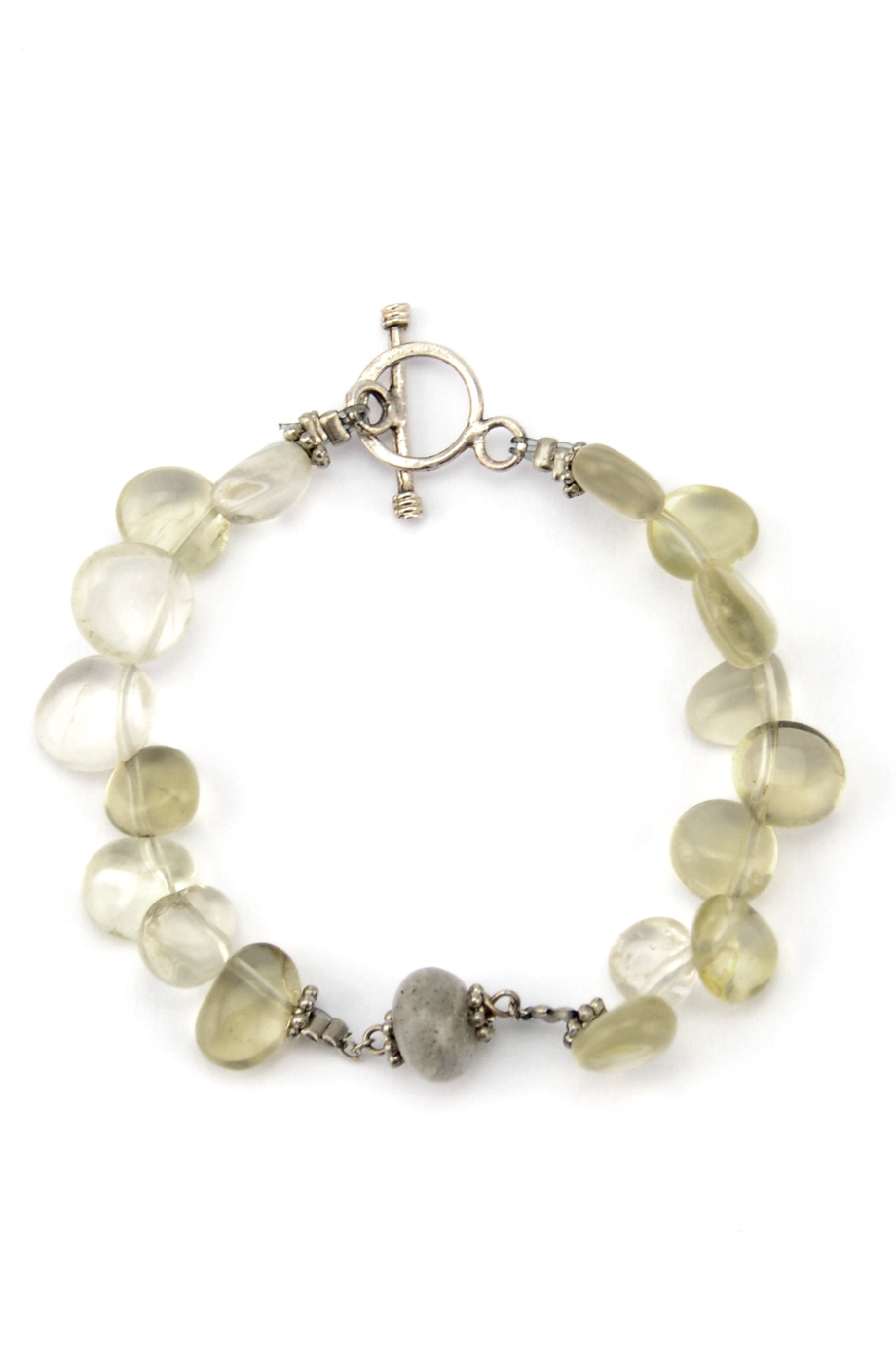 Lemon Quartz & Labradotite Bracelet