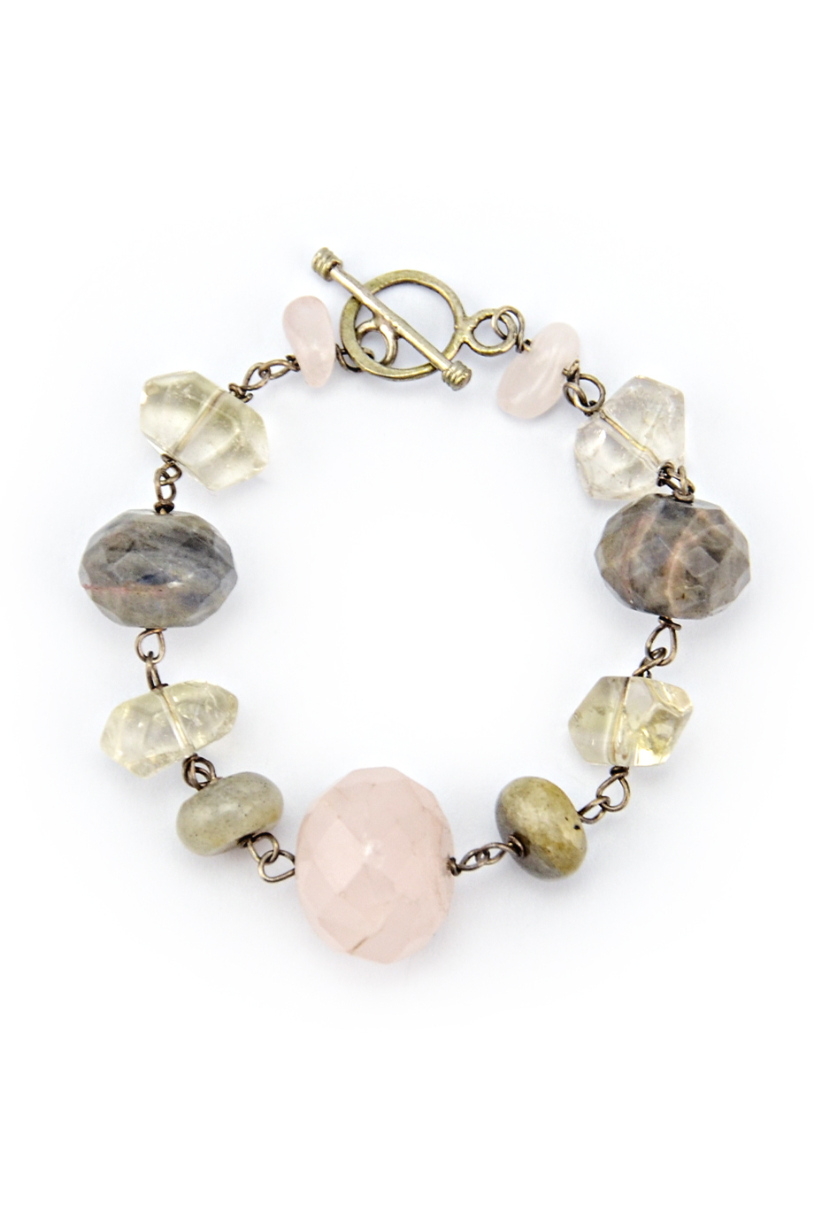 Najwa Rose Labra Citrine & Silver Bracelet