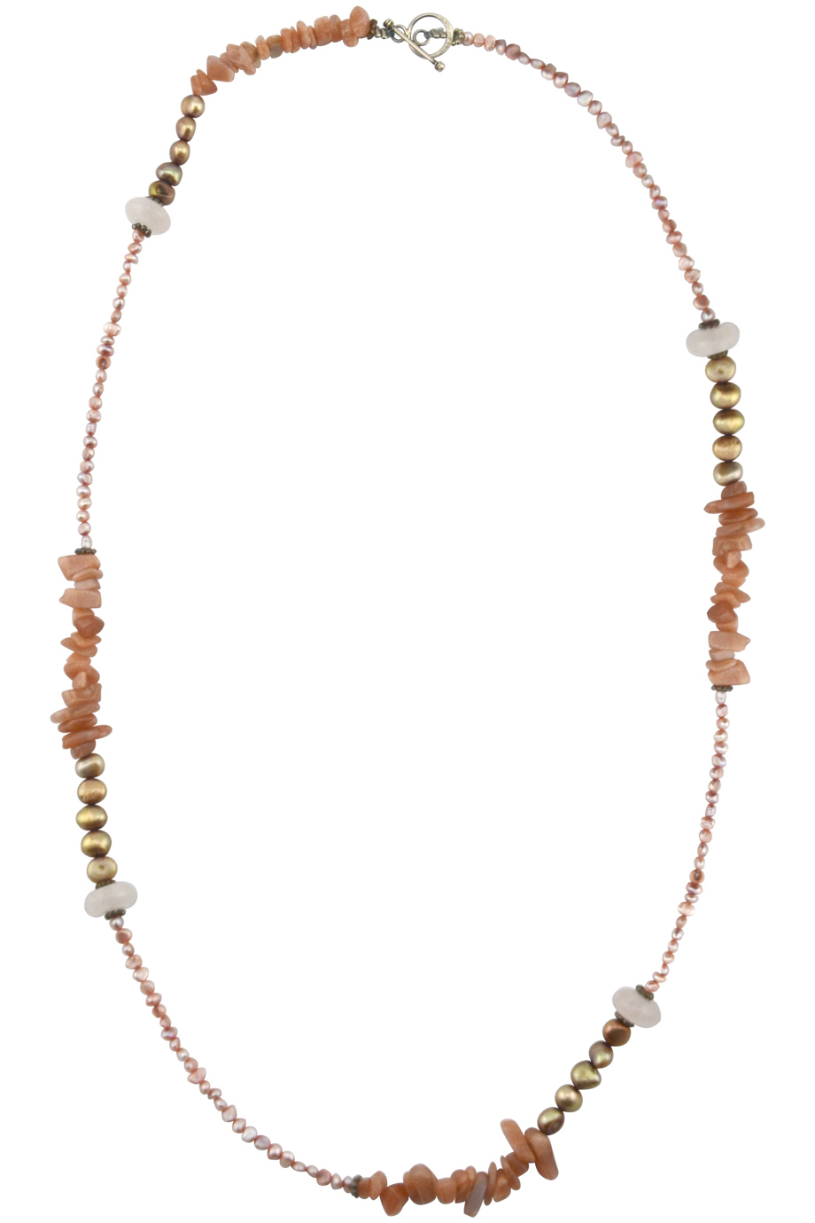 Vòng cổ Rose Moonstone & Pearl Necklace