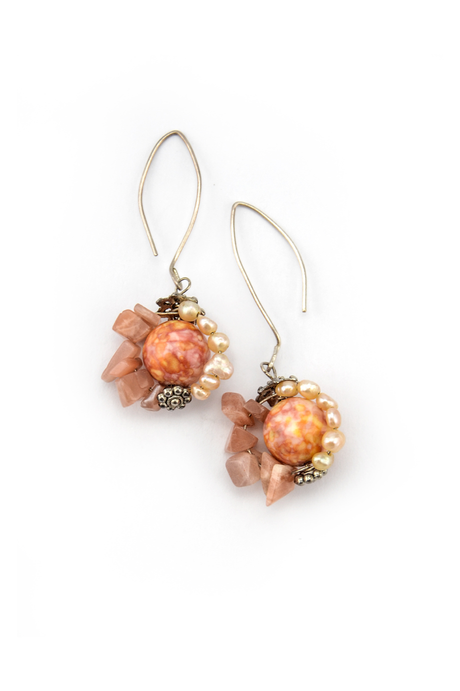 Sophia Moonstone & Jasper Earings