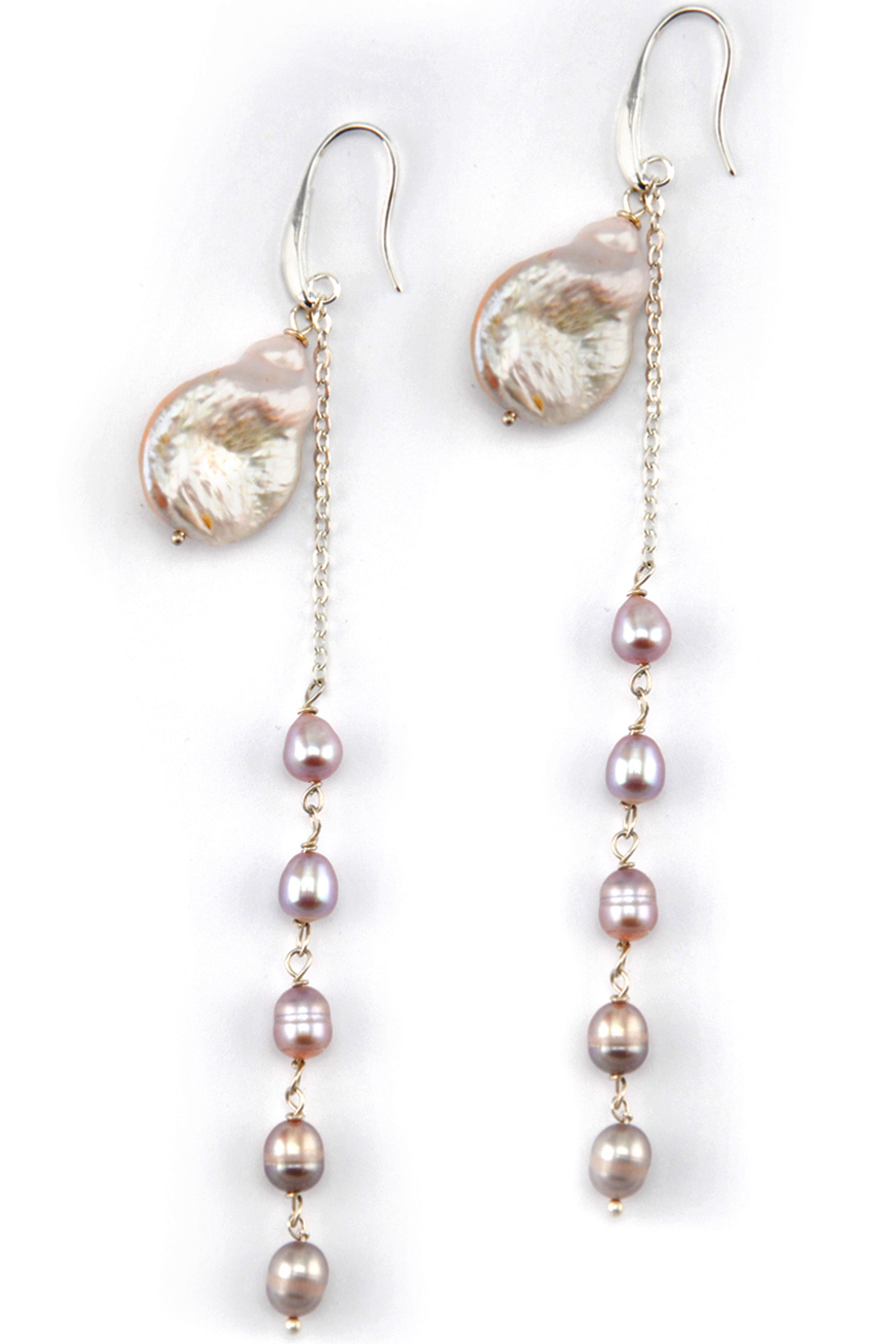 Bông tai Lacey Rose Pearl & Silver Earings