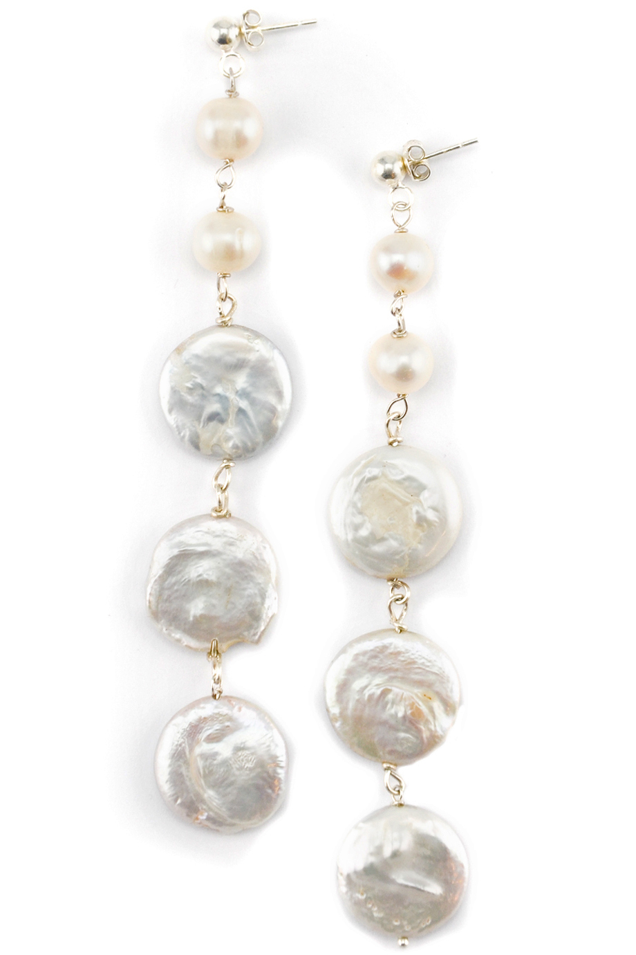 Bông tai Alice Pearl & Silver Earings