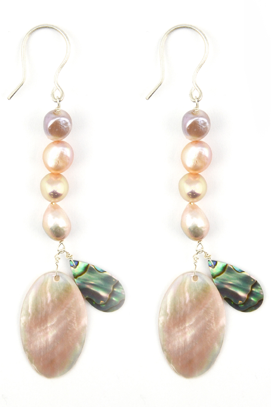 Bông tai Rose Peacock Mother & Pearl Earings