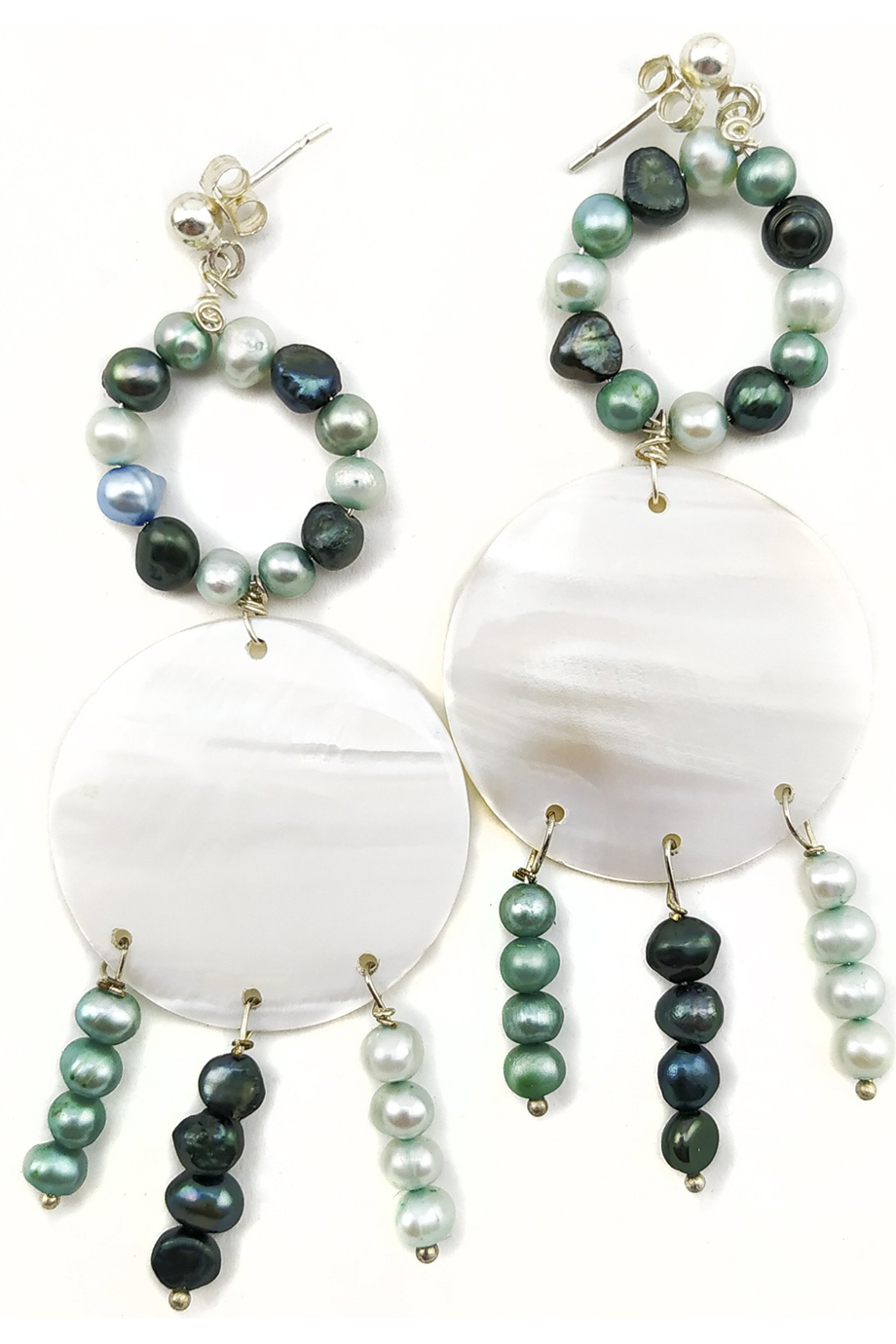 Bông tai Seaweed Pearl & Mother Earings