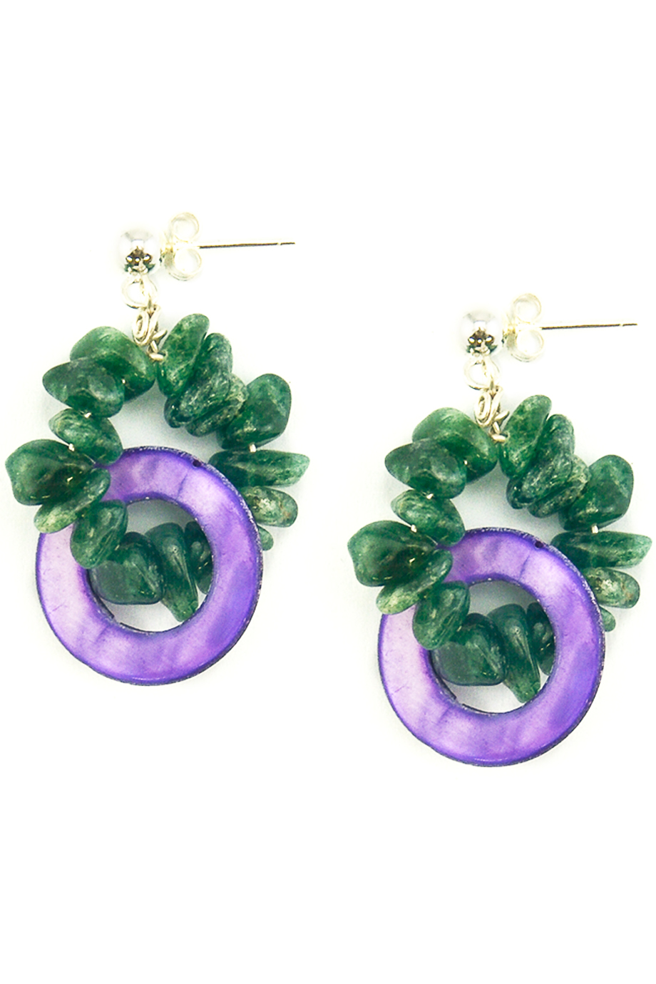 Bông tai Purple Ring Aventurine Earings