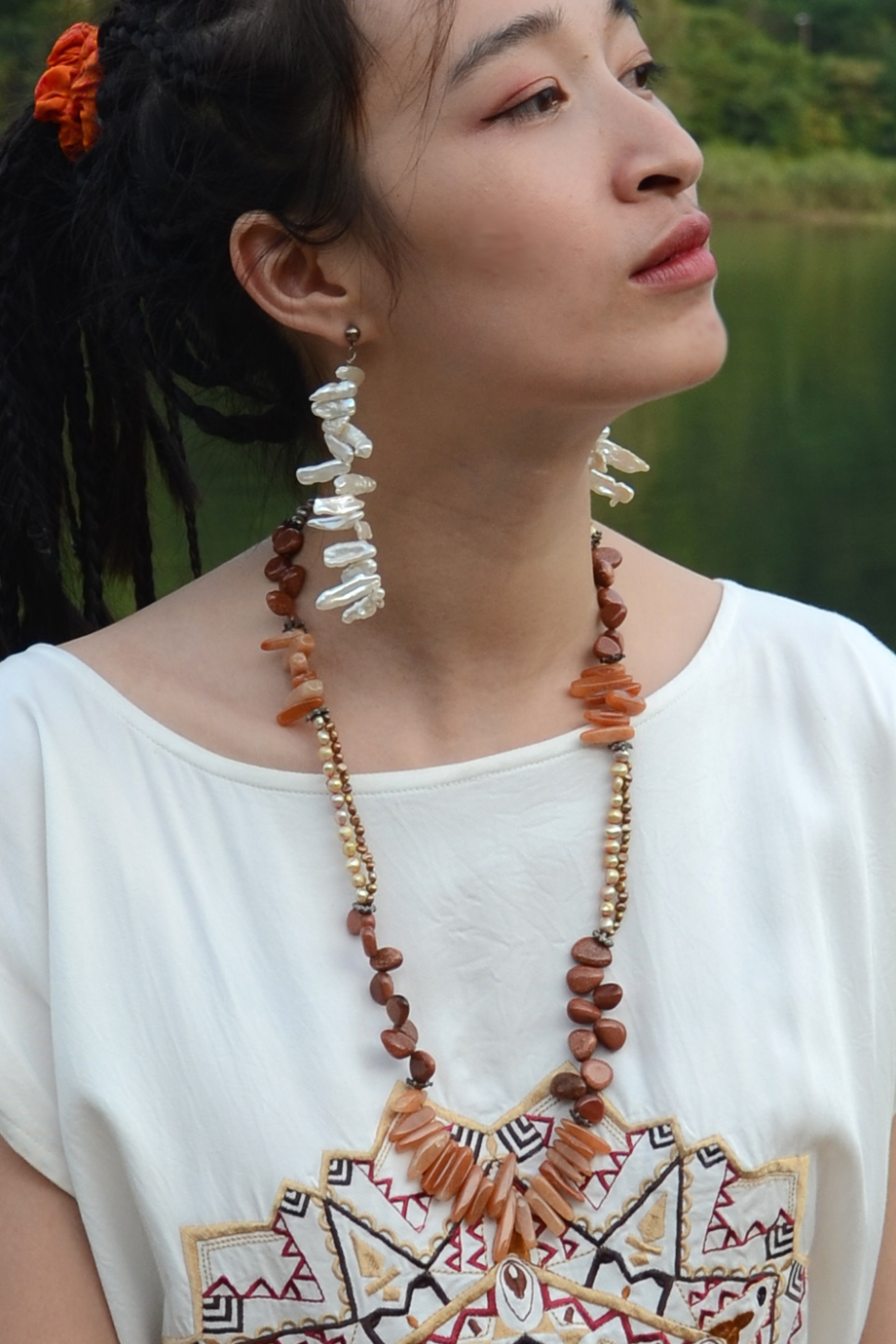 Vòng cổ Sarah Jasper & Pearl Necklace