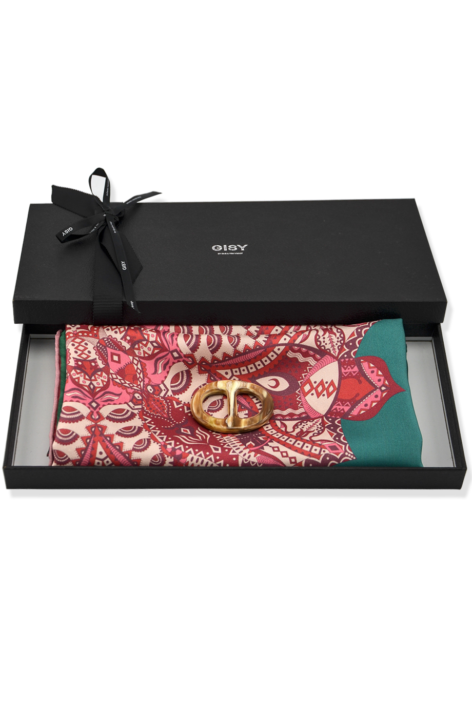 Khăn lụa phong thủy tơ tằm 100% Mandala Silk Scarf 88x88/ FIRE - Khăn lụa vuông 88 cm mandala HỎA