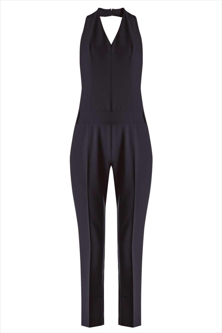 Bộ áo liền quần Louise Halter Jumpsuit/ Black