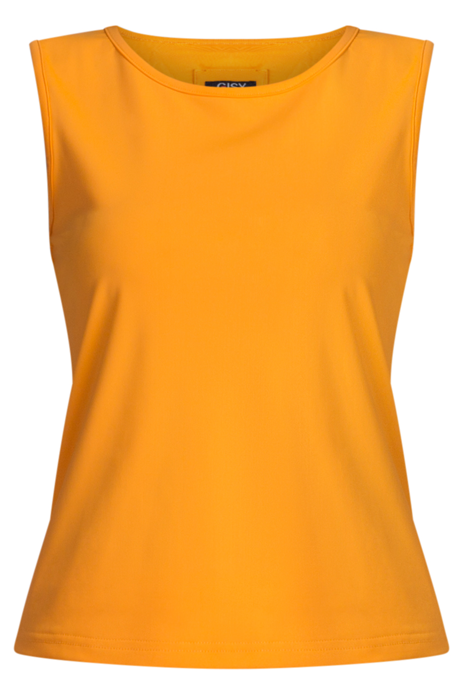 Cynthia Boat-neck Tank Top/ Holland- Áo thun không tay cổ thuyền chất liệu thể thao màu cam Hà Lan