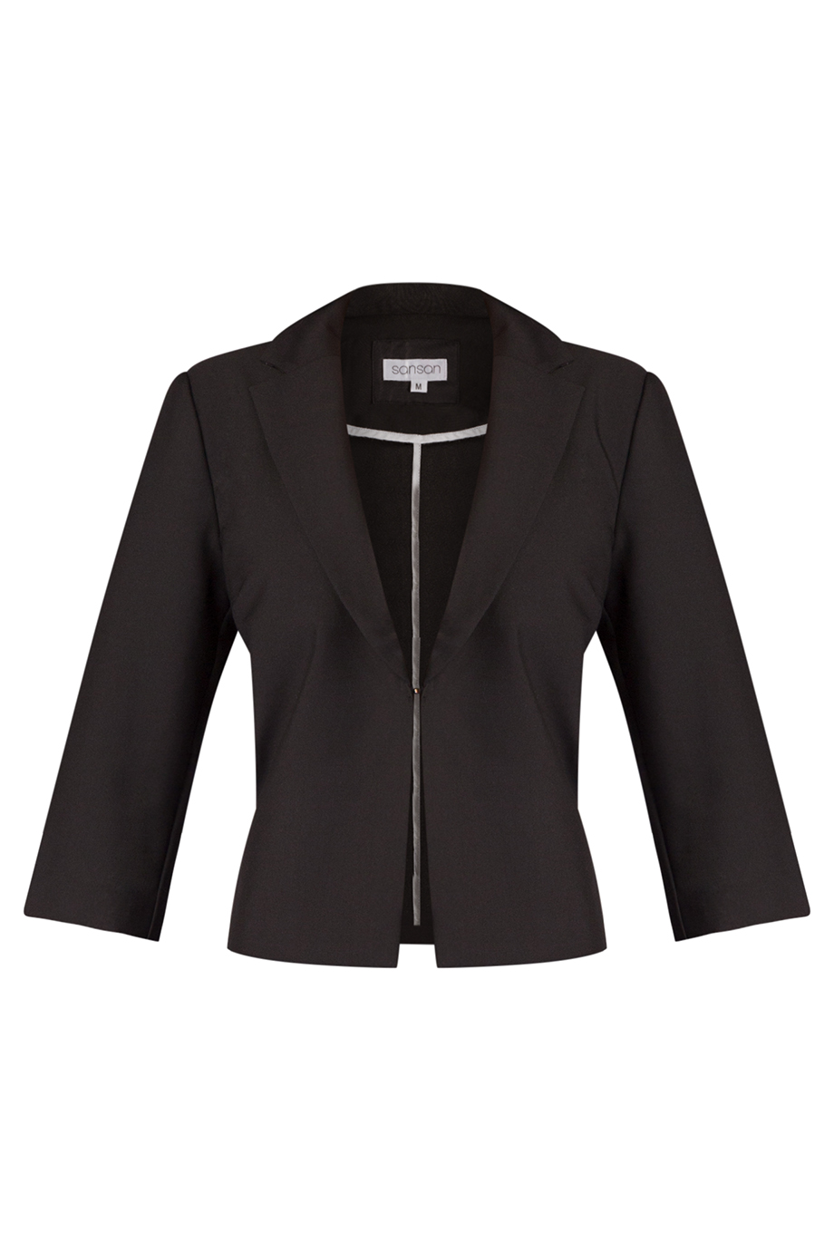 Louise Crop Suit Jacket/ Black