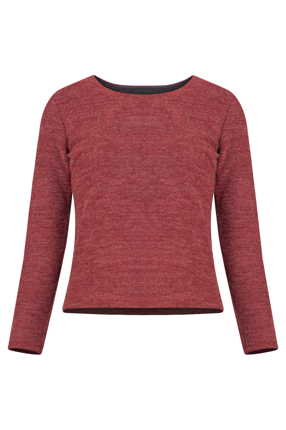 Áo len cổ thuyền Royce Wool Top/ Rosewood