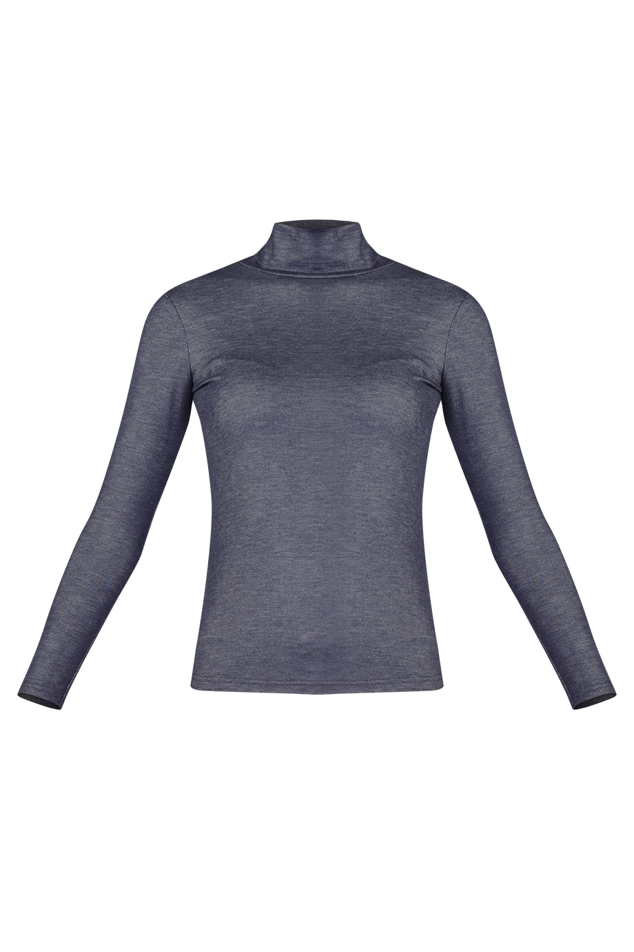 Áo thun Cleo Turtle-neck Pullover/ Indigo Blue