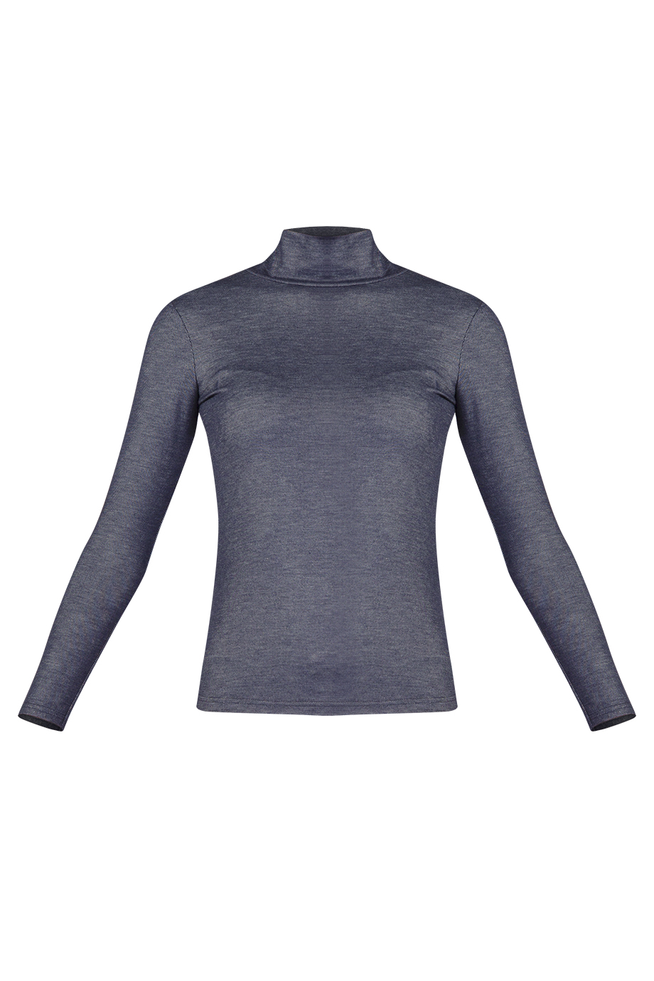 Áo thun Cleo Turtle-neck Pullover/ Indigo Blue