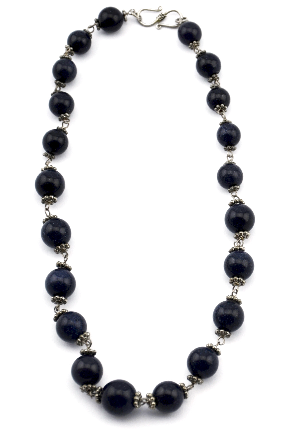 Night Queen Gold Stone & Silver Necklace