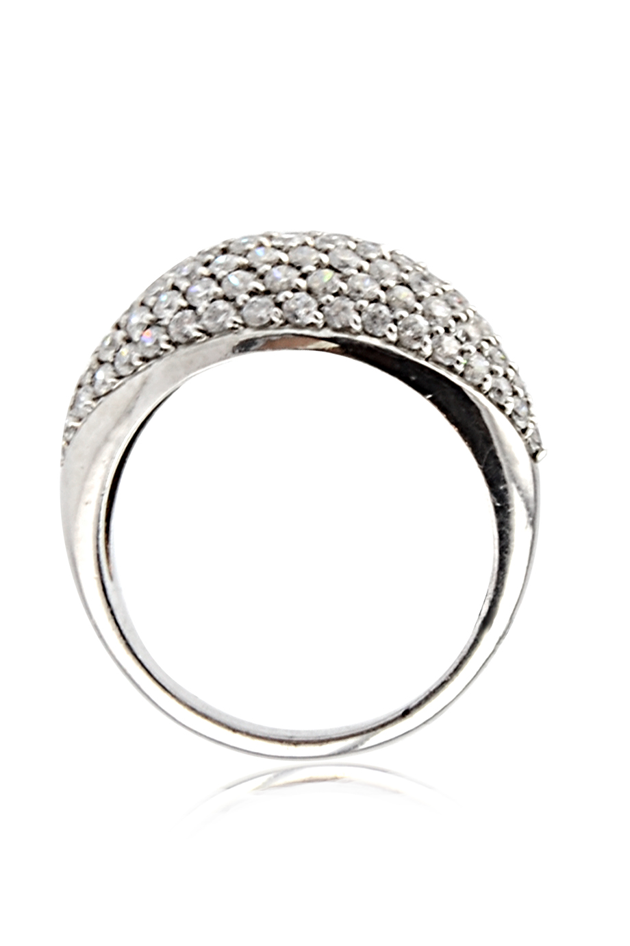 Nhẫn Bạc 925 Silver 925 Crystal Pave Ring 4.23gr