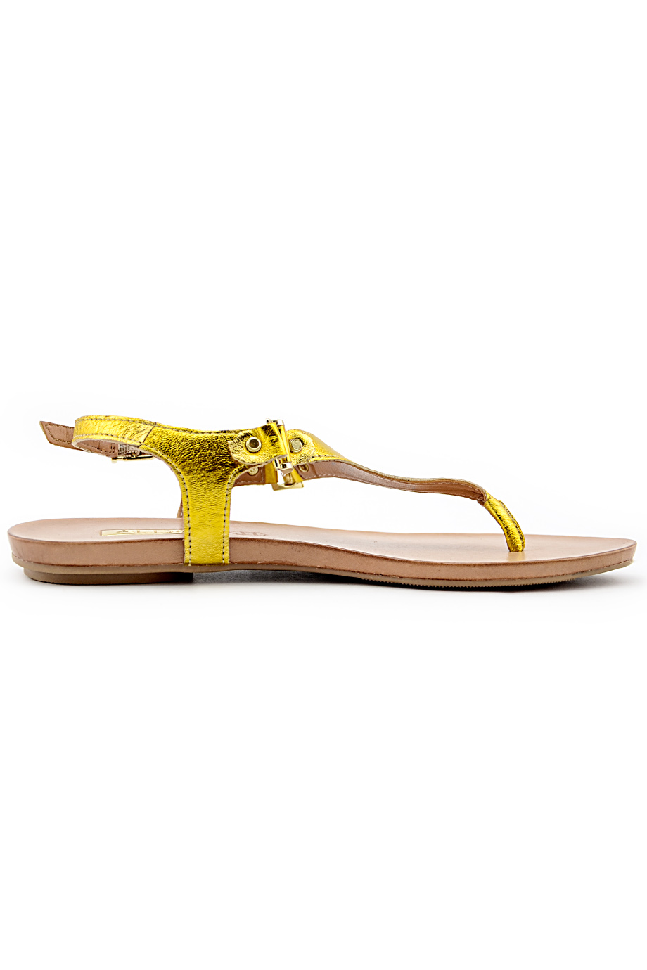 ALDO Flat Sandal/ Gold