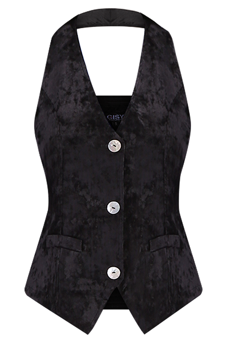 Áo gilet nhung Amber Waistcoat/ Black