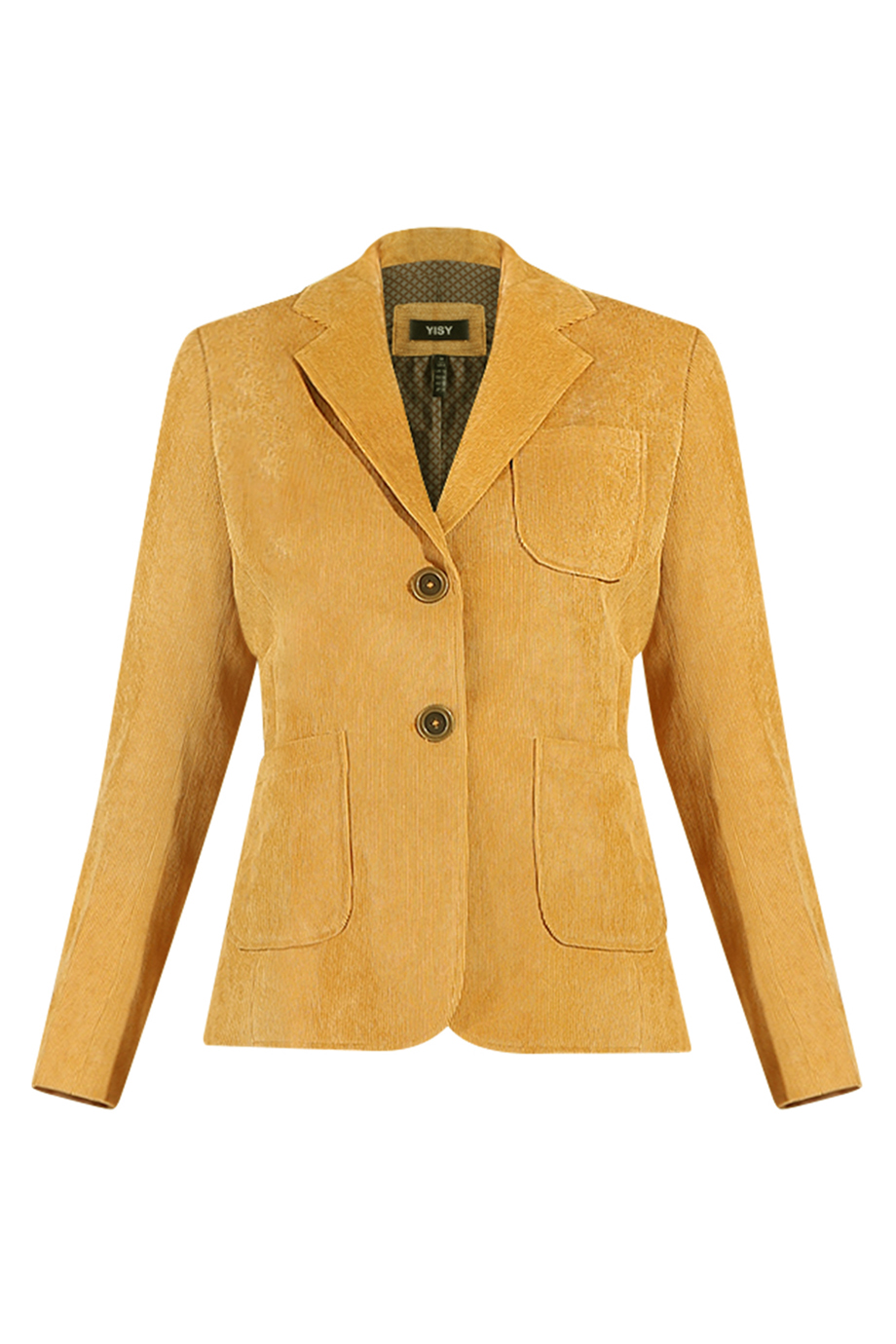 Áo khoác nhung ngắn Brynn Two Button Corduroy Blazer/ Gold