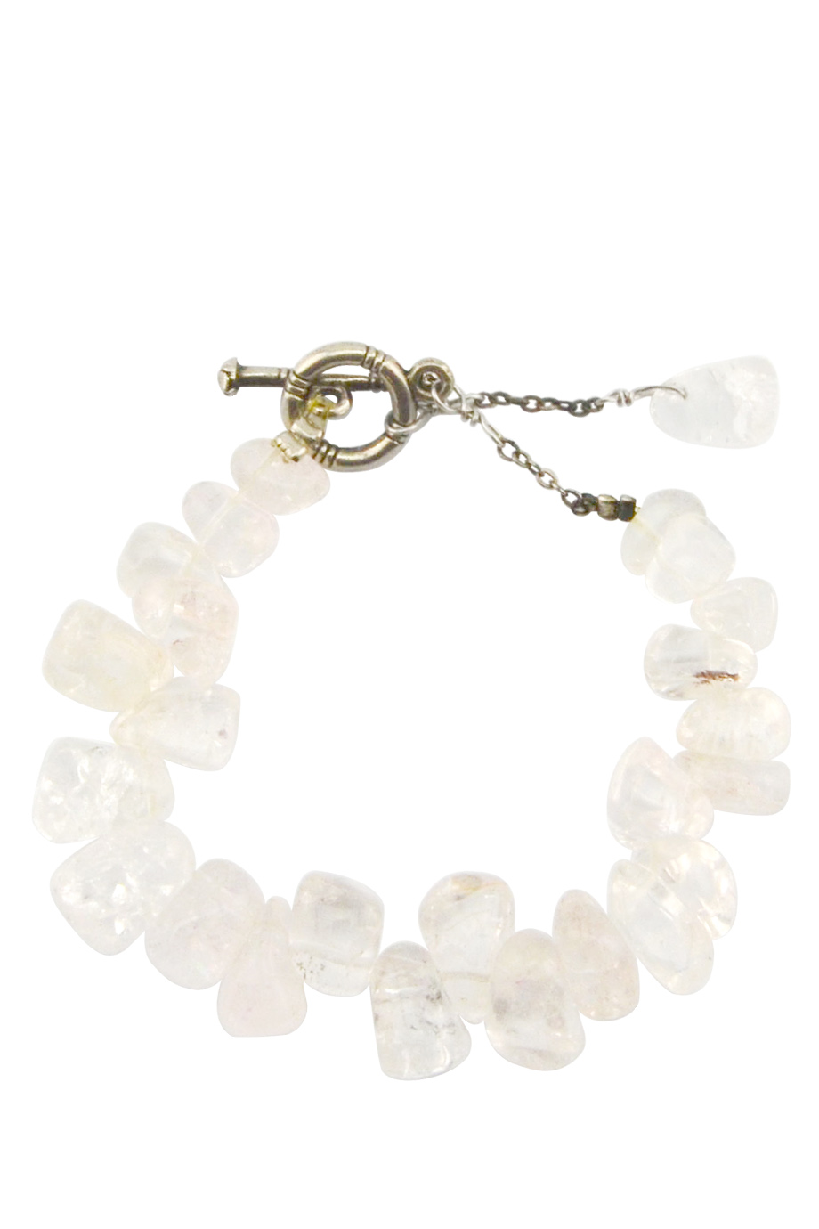 Vòng tay Snow Quartz & Silver Bracelet