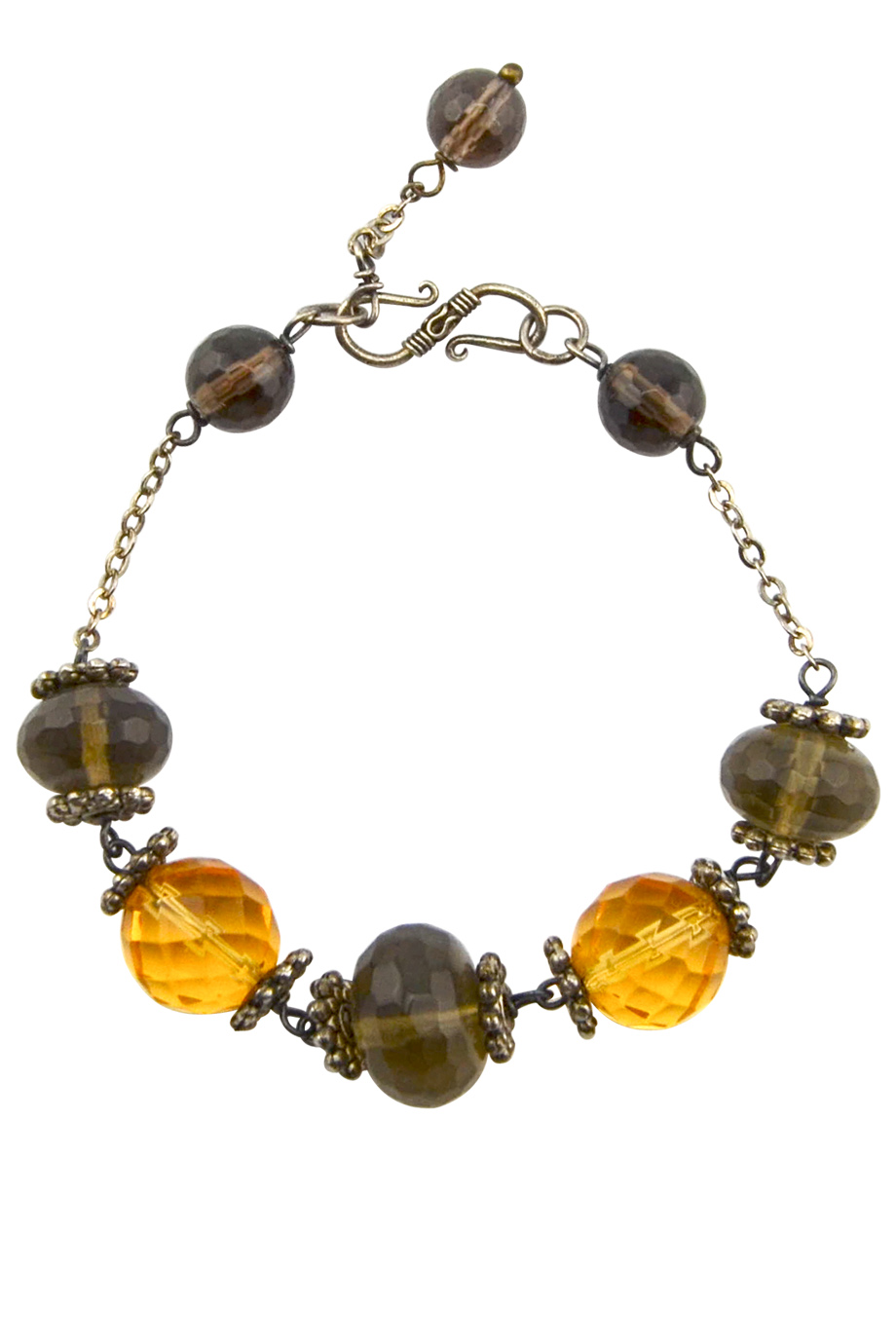 Vòng tay Dima Citrine & Smoky Quartz Bracelet