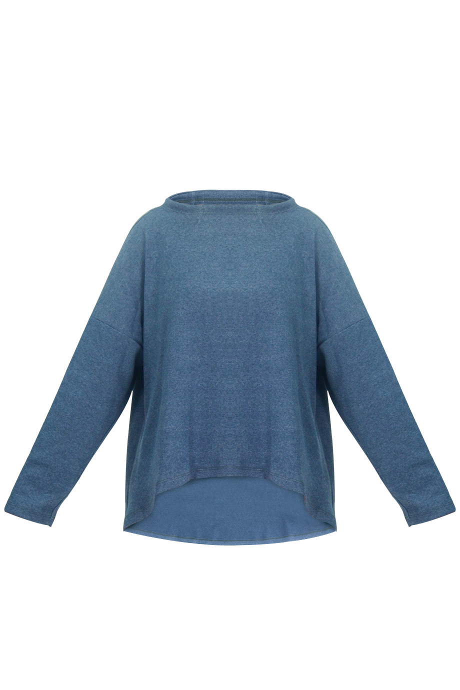 Áo thun Christine High-neck Crop Pullover/ Navy 2237