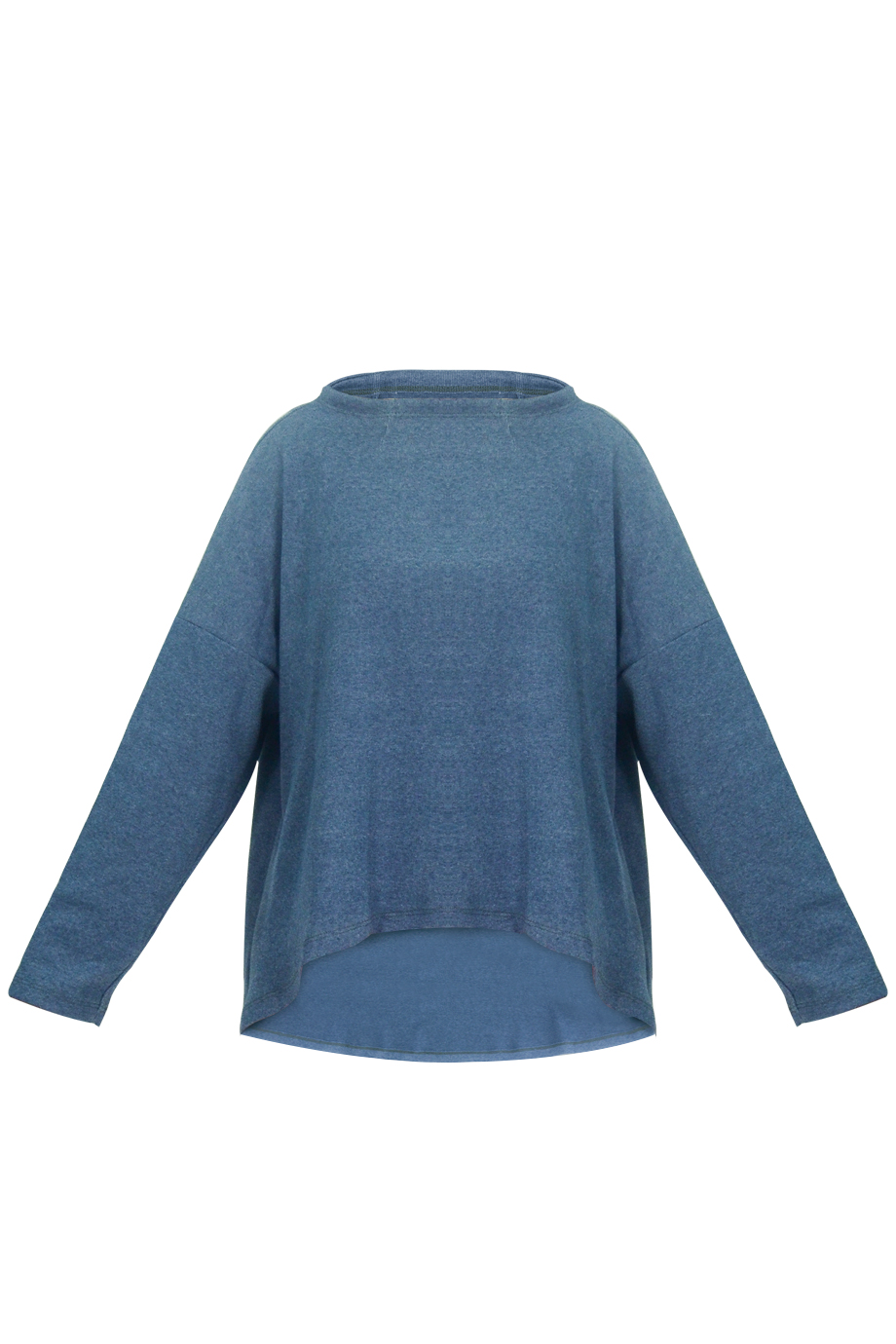 Áo thun Christine High-neck Crop Pullover/ Navy 2237