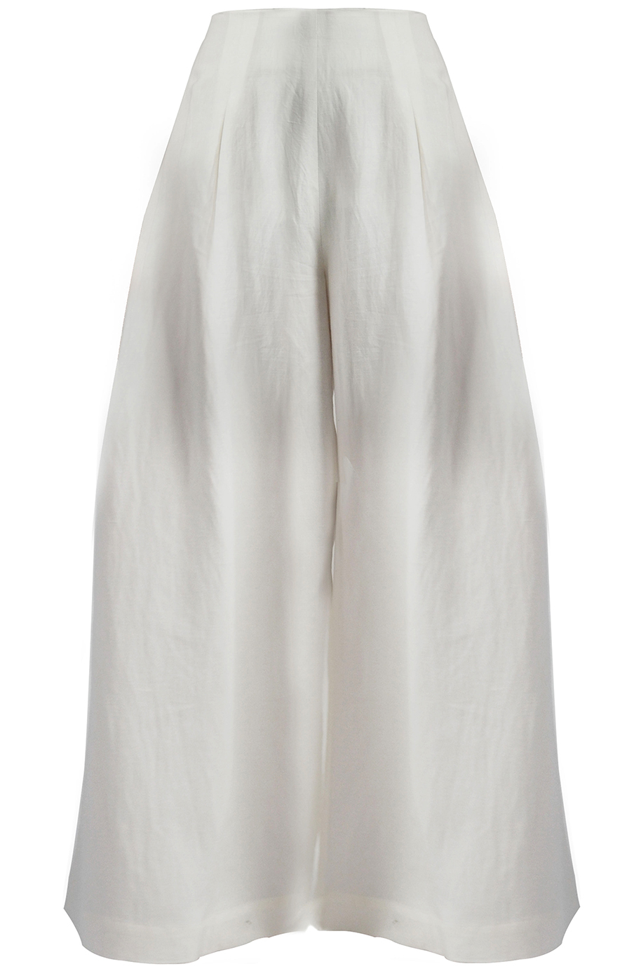 Quần Deja Highwaist Pleated Palazzo Pants/ White 2211