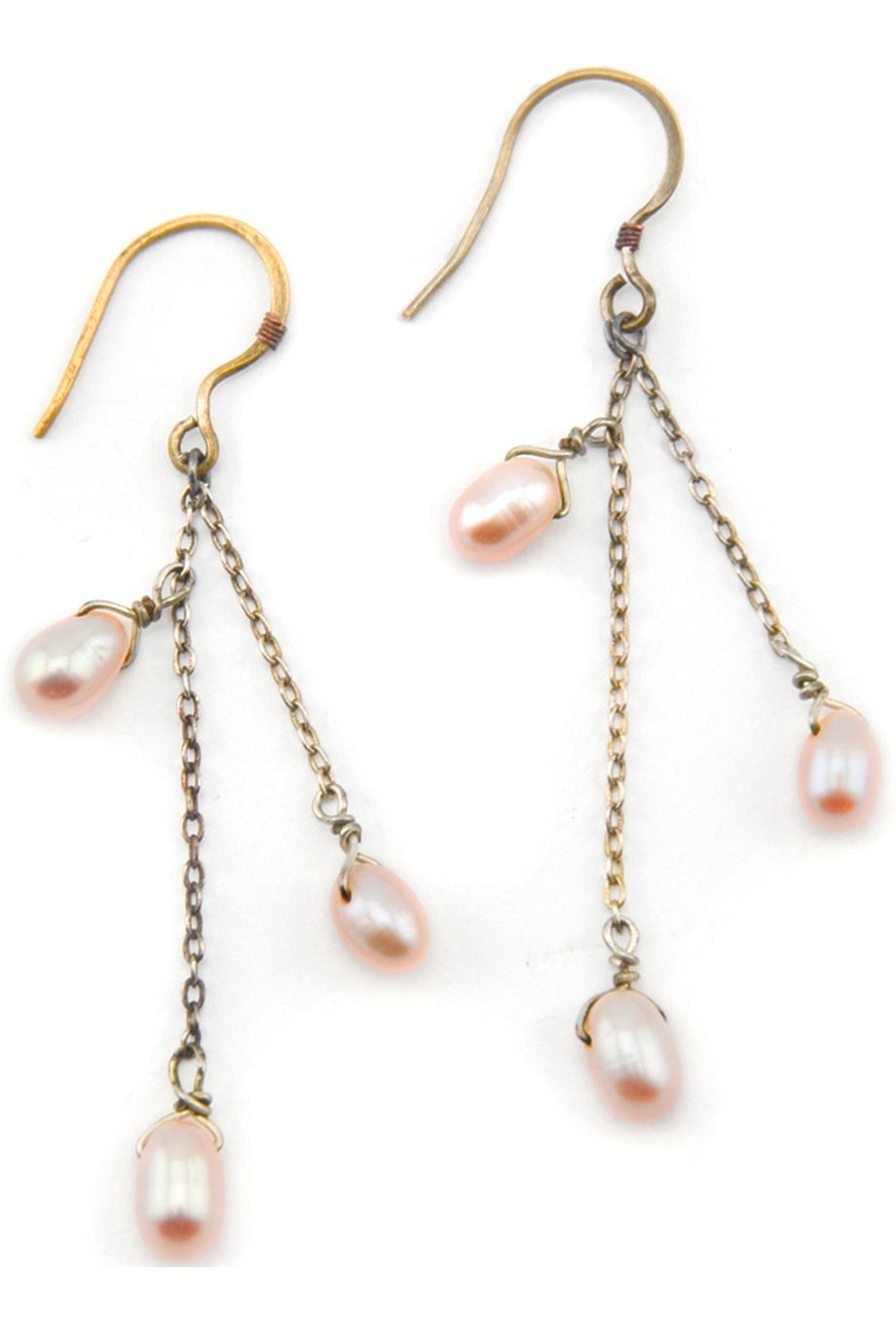 Bông tai Rose Pearl & Silver Earings
