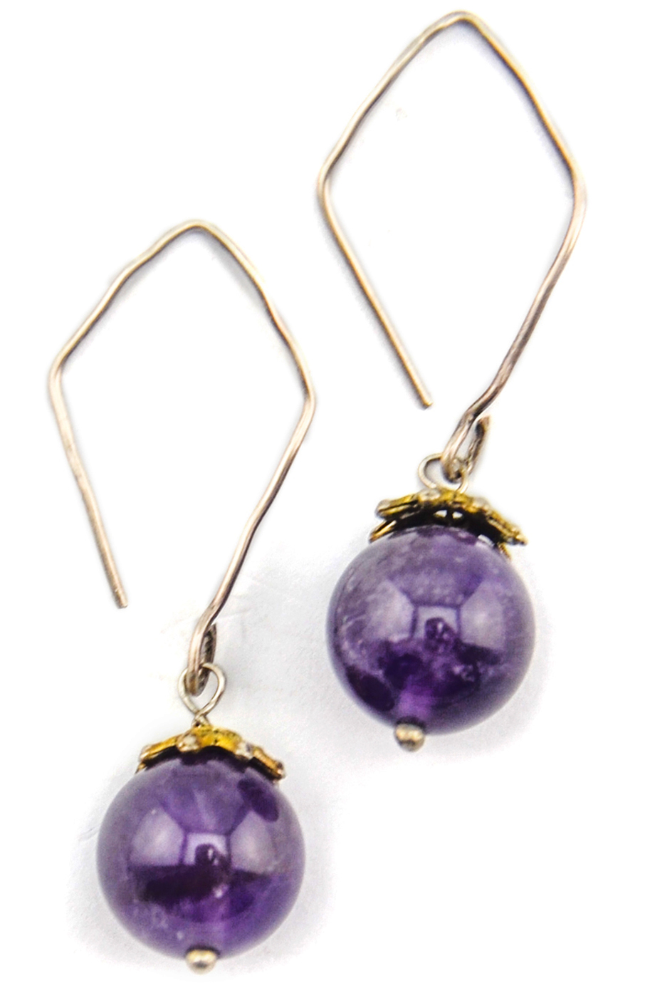 Bông tai Grape Yard Amethyst & Silver Earings