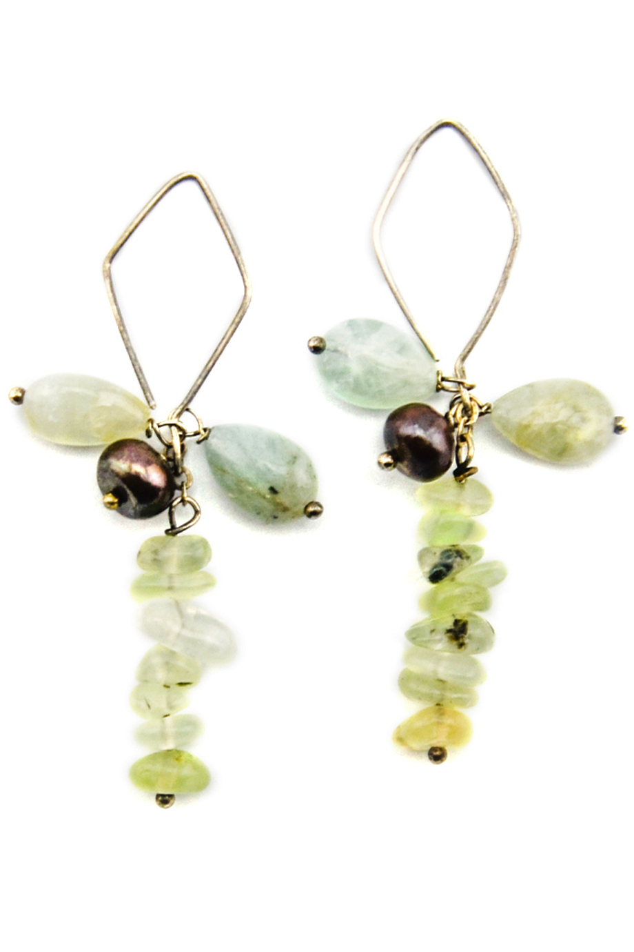 Bông tai Spring Forest Flourite Aqua Jade Earings