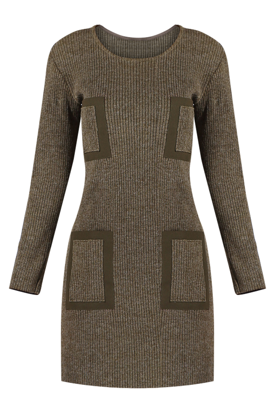 Đầm len Fern Canvas & Wool Pocket Dress/ Moss Green