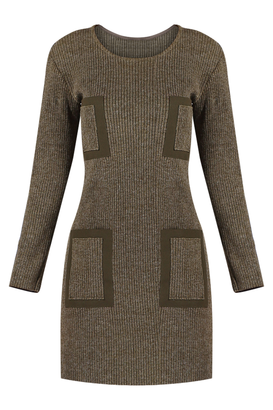 Đầm len Fern Canvas & Wool Pocket Dress/ Moss Green