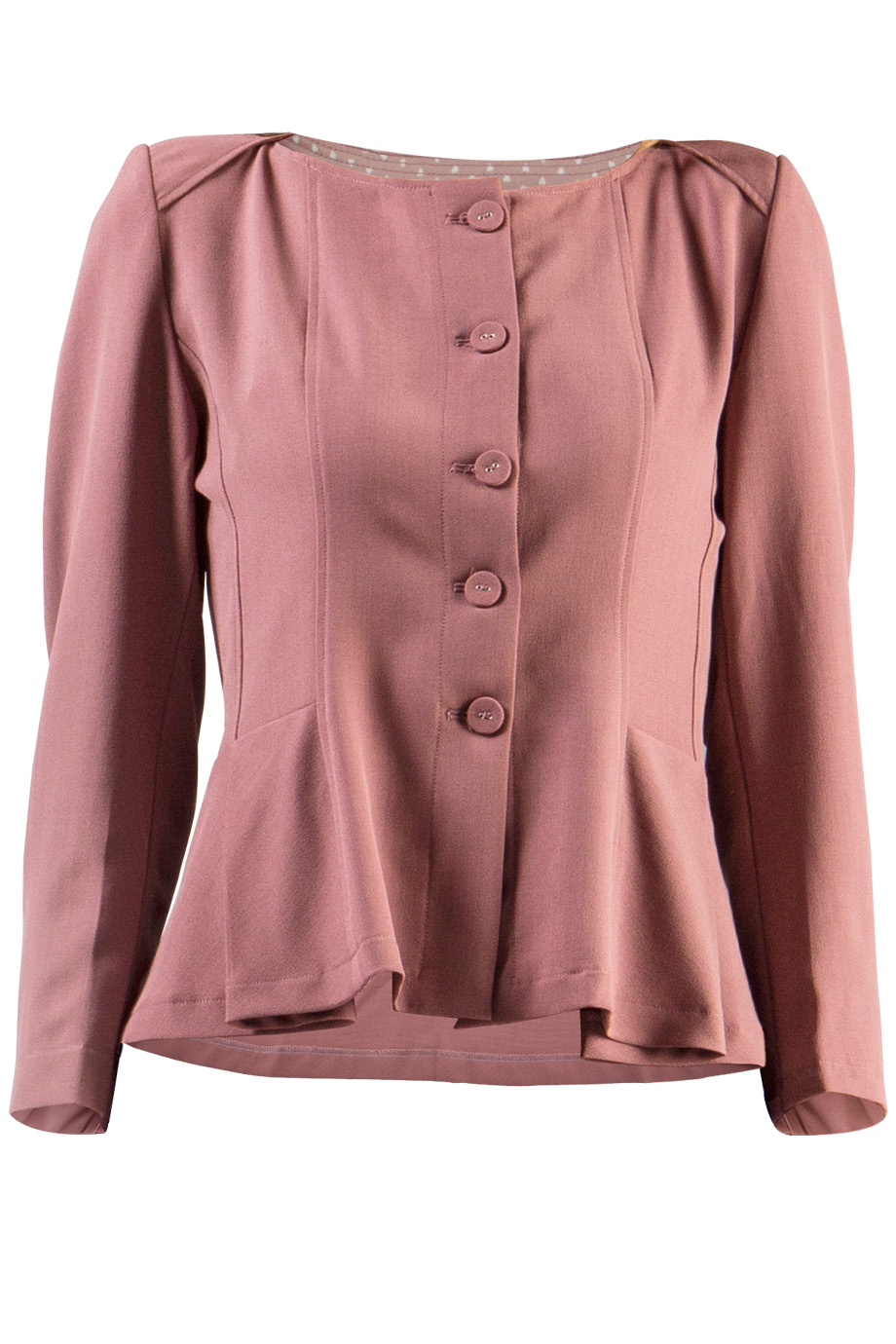 Áo khoác bộ ngắn- Francessa Peplum Suit Jacket/ Pale Aubergine 2157