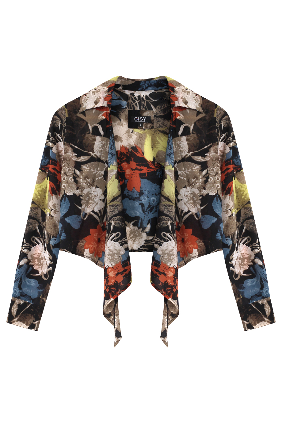 Packer Crop Shirt/ Flower Print