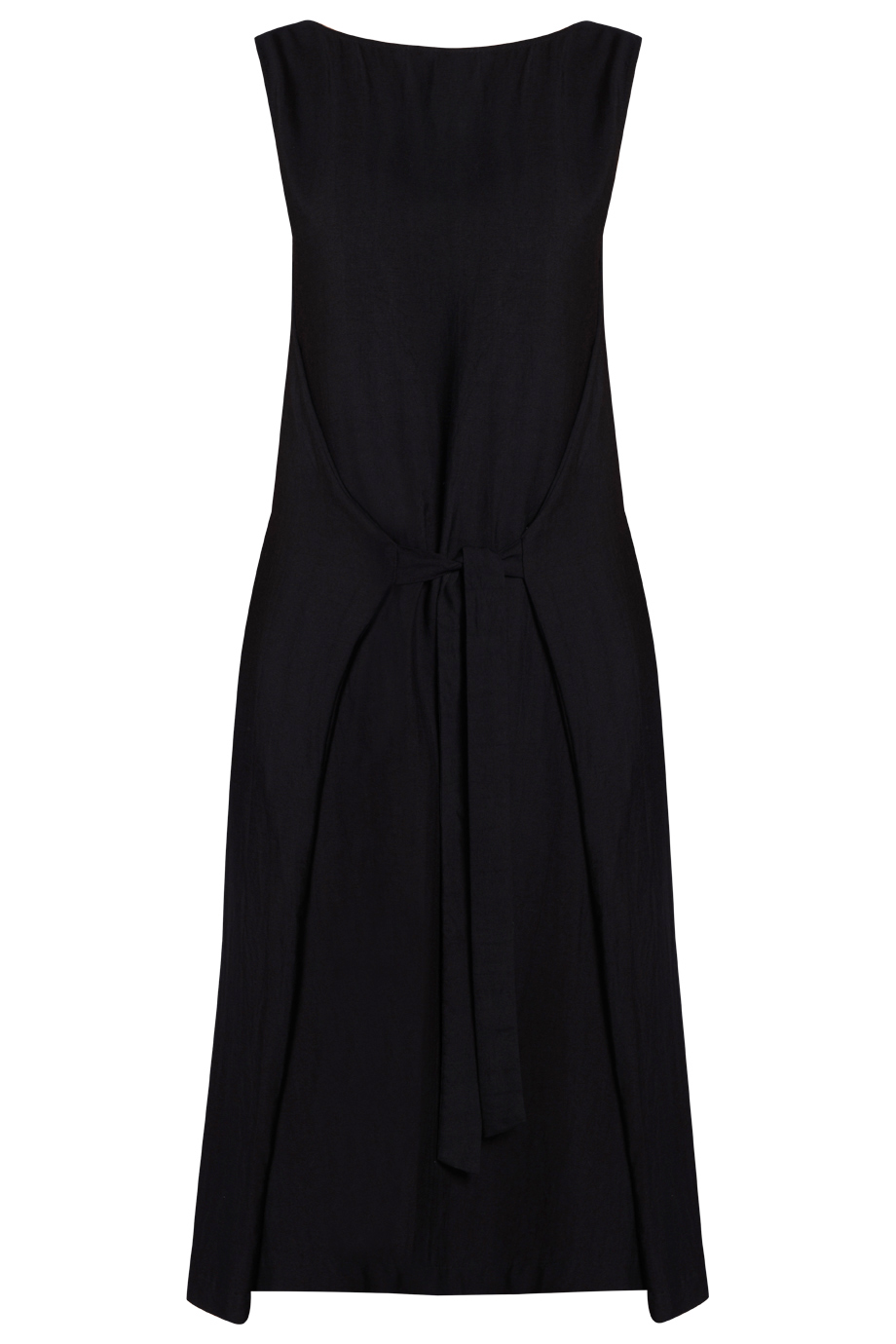 Đầm lụa tơ tằm 100% Legacie Silk Wrap Midi Dress/ Black