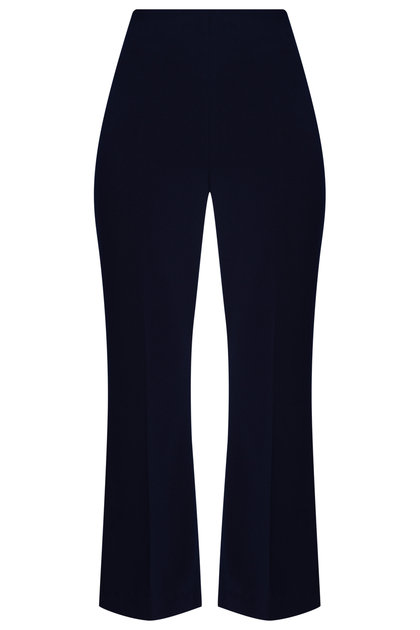 Francessa Flare Pants/ Navy 2153- Quần công sở cạp cao ống loe màu xanh navy