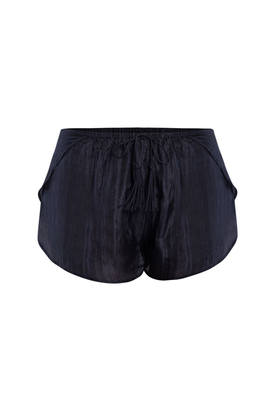 Quần lụa tơ tằm 100% Iris Silk Pajama Shorts/ Navy