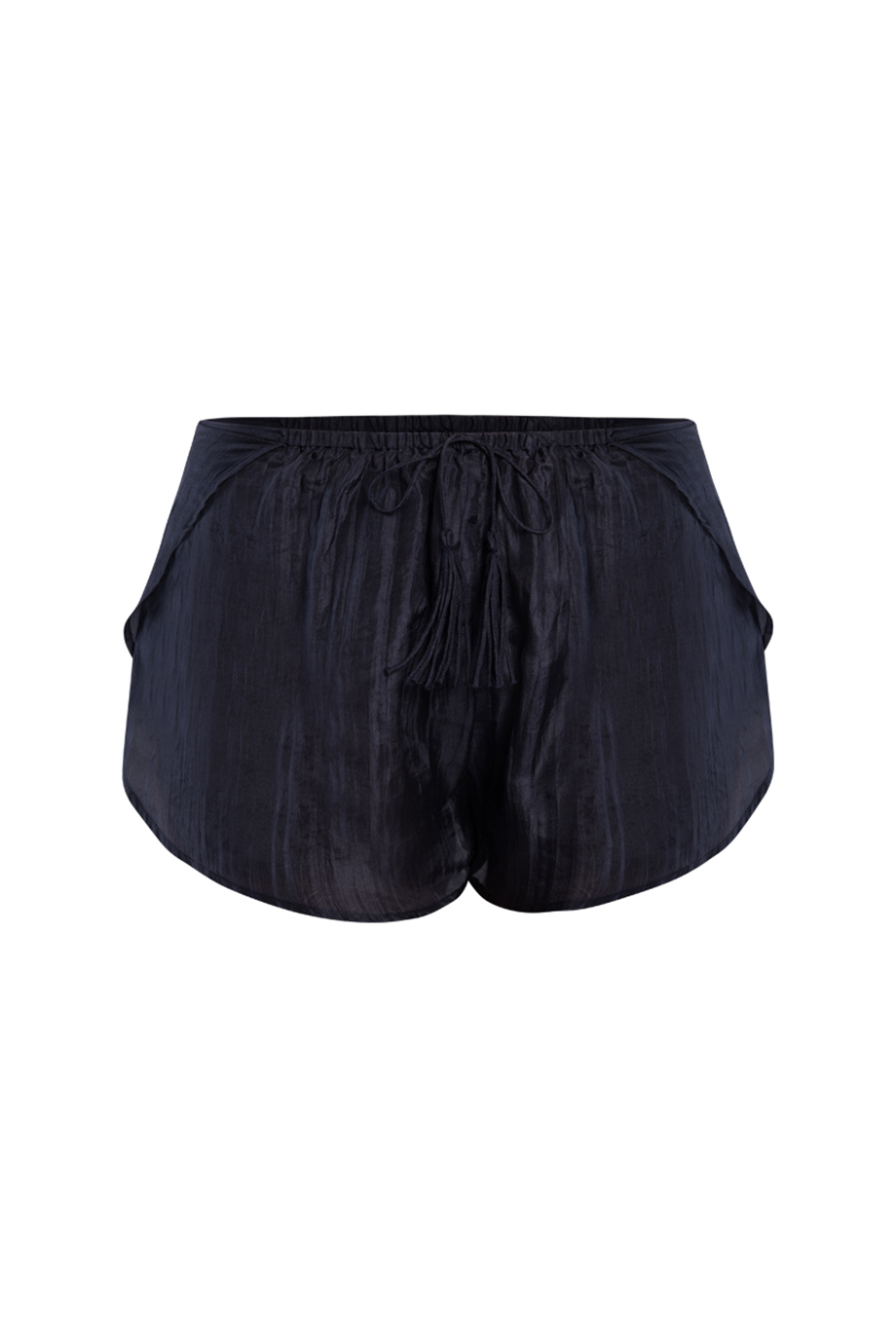 Quần lụa tơ tằm 100% Iris Silk Pajama Shorts/ Navy