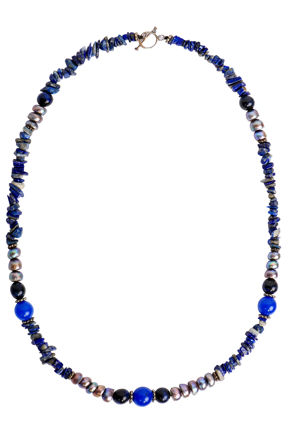 Vòng cổ Blue Tiger Eyes & Lapis Necklace