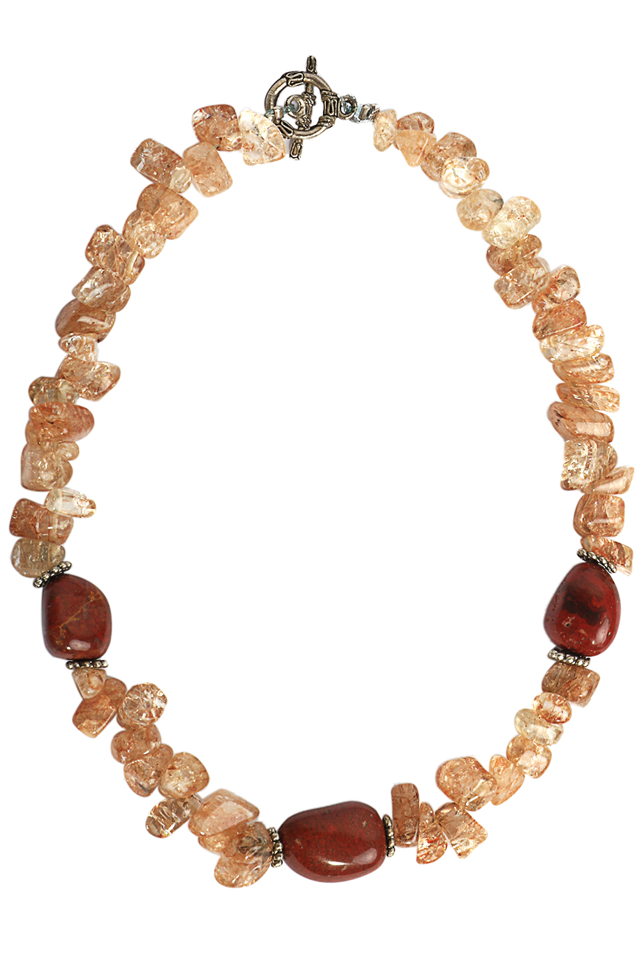 Fedora Citrine & Jasper Necklace